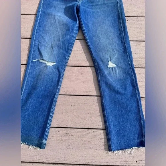 Mother The Tomcat Ankle Fray Jeans in globe trotter 27 - Picture 12 of 12